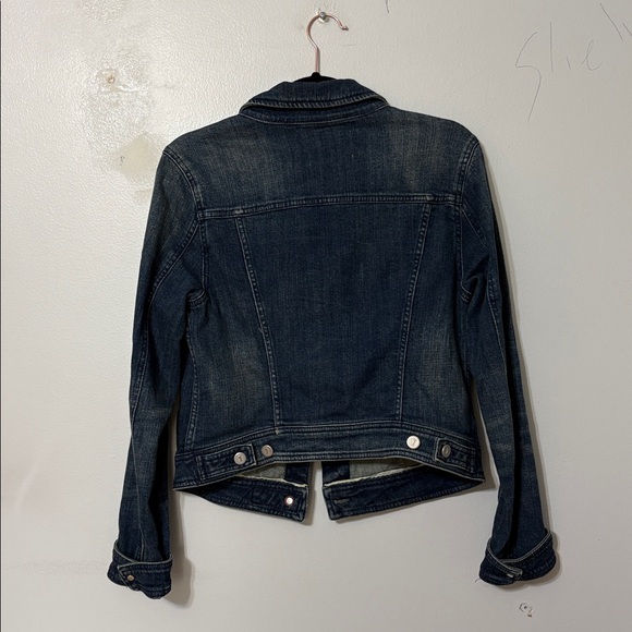Pilcro Anthropologie Denim Jacket M Classic Fitted Jean Jacket Blue - Picture 5 of 5